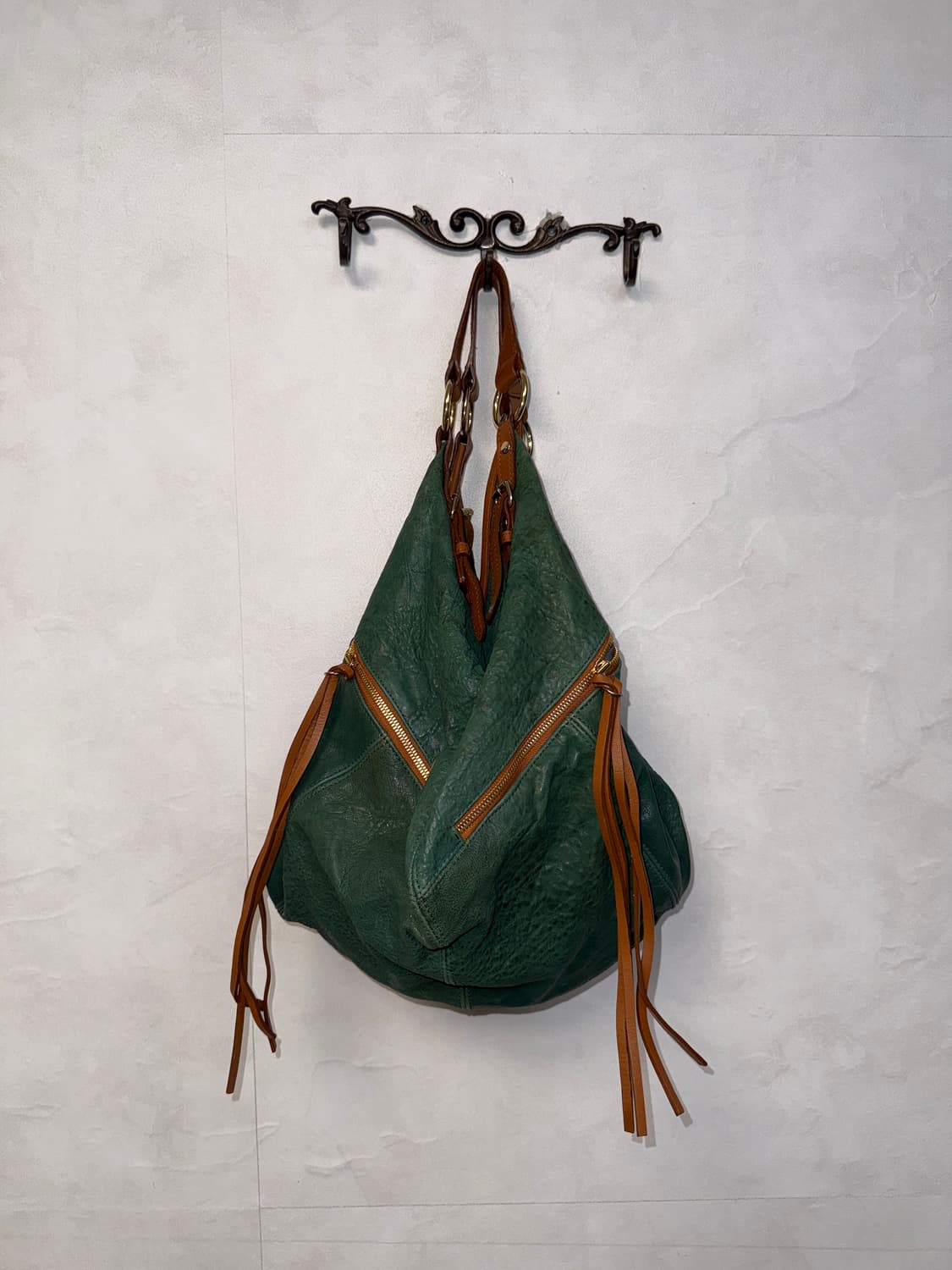 Rubina khaki brown lamb&cow skin 숄더백 상품이미지2