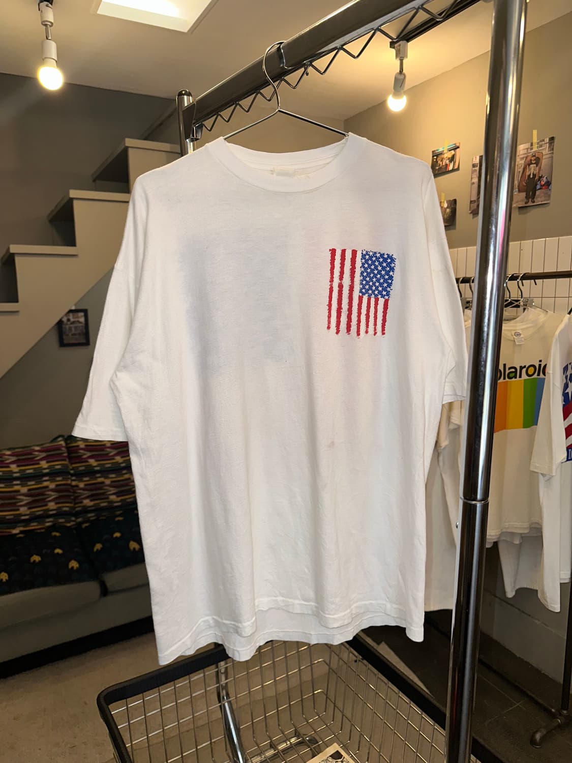 90’s American Flag single detail T-shirt 상품이미지4