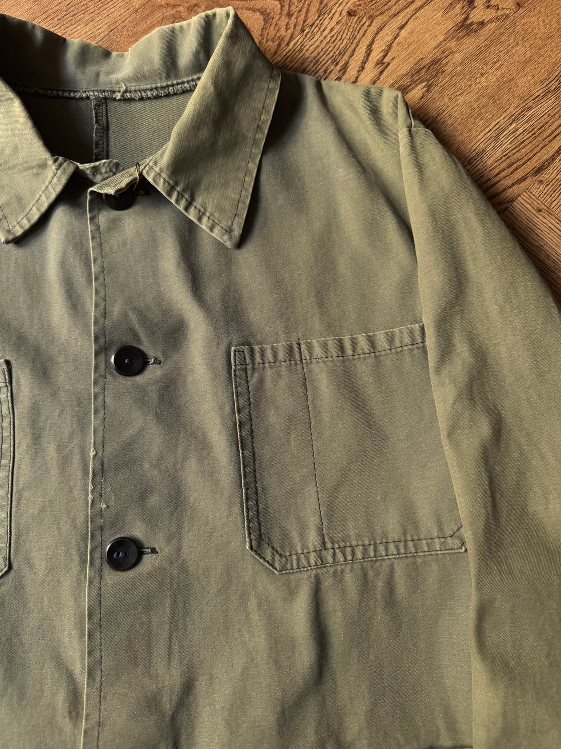 [L]90's 4포켓 세이지그린 프렌치 워크자켓 상품이미지3