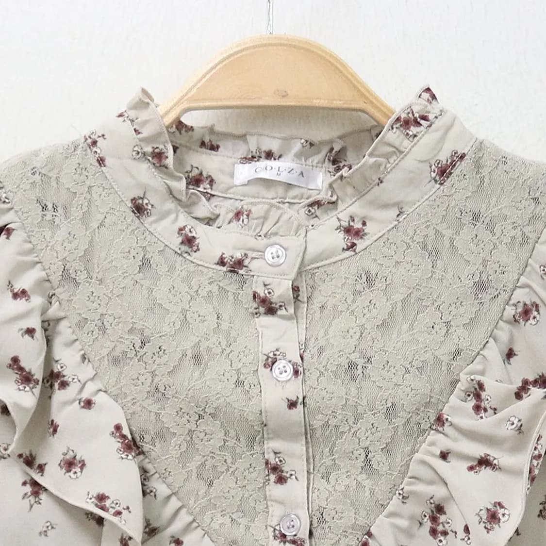 코르자 플라워 레이스 히메갸루 블라우스 61451 상품이미지3