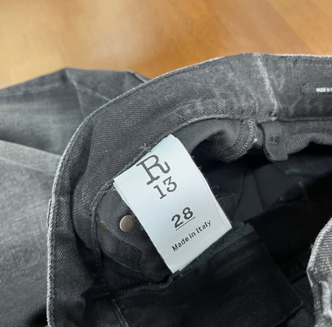 R13 알써 흑청 와이드 웨인진 28 상품이미지7