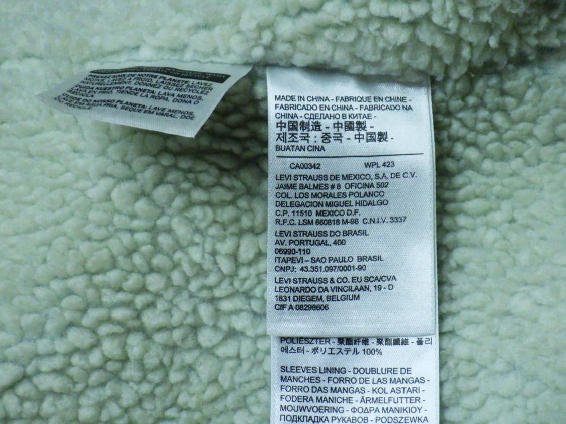 (S/90) 리바이스 Levis 양털 청 데님자켓 상품이미지10