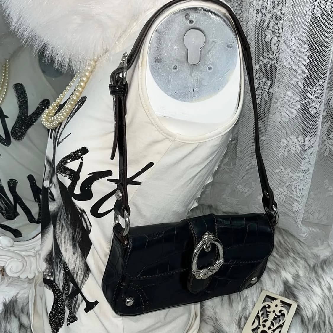 빈티지 앤틱 버클 파에톤 미니백 상품이미지1