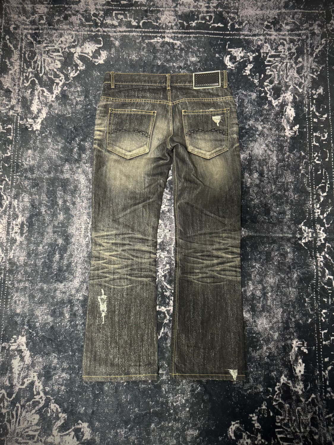 Midas Black denim washed jeans 상품이미지5