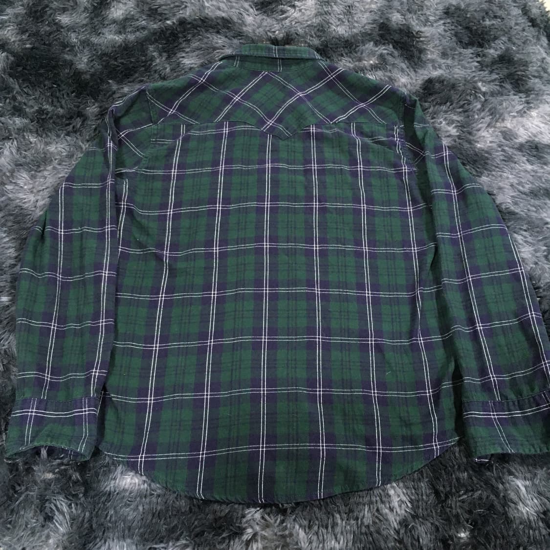 투티/0385 리바이스 샌프란시스코 체크 패턴 셔츠 플란넬 웨스턴 투포켓 상품이미지3