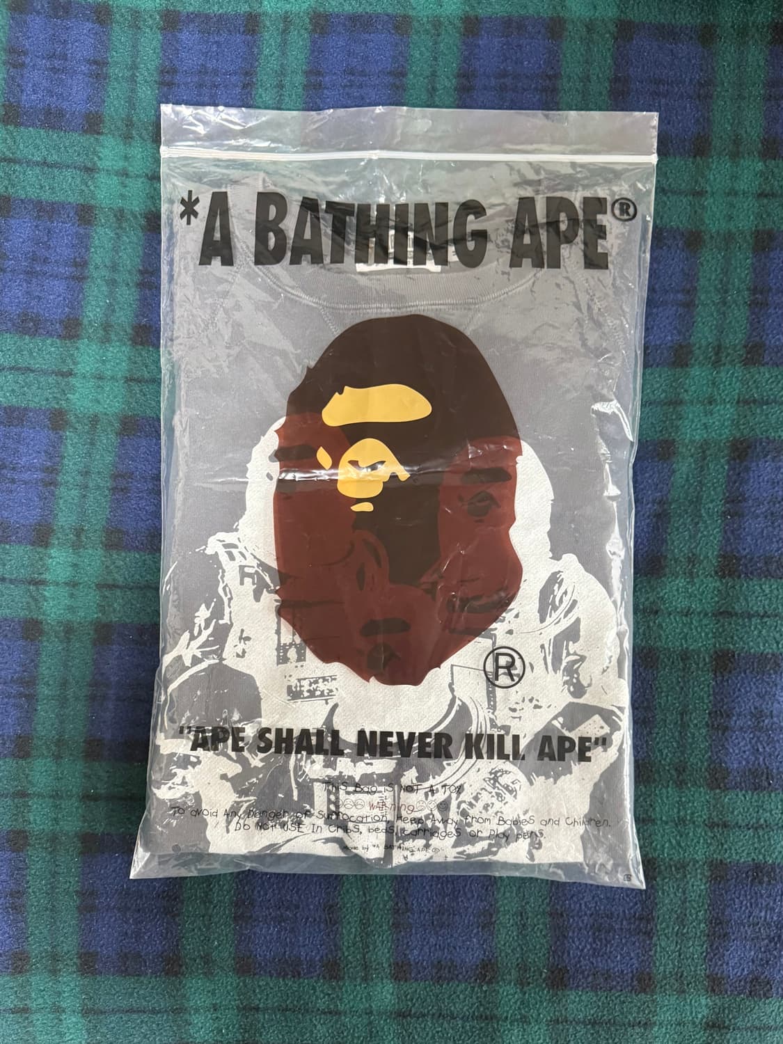 베이프 맨투맨 M 차콜 상품이미지6