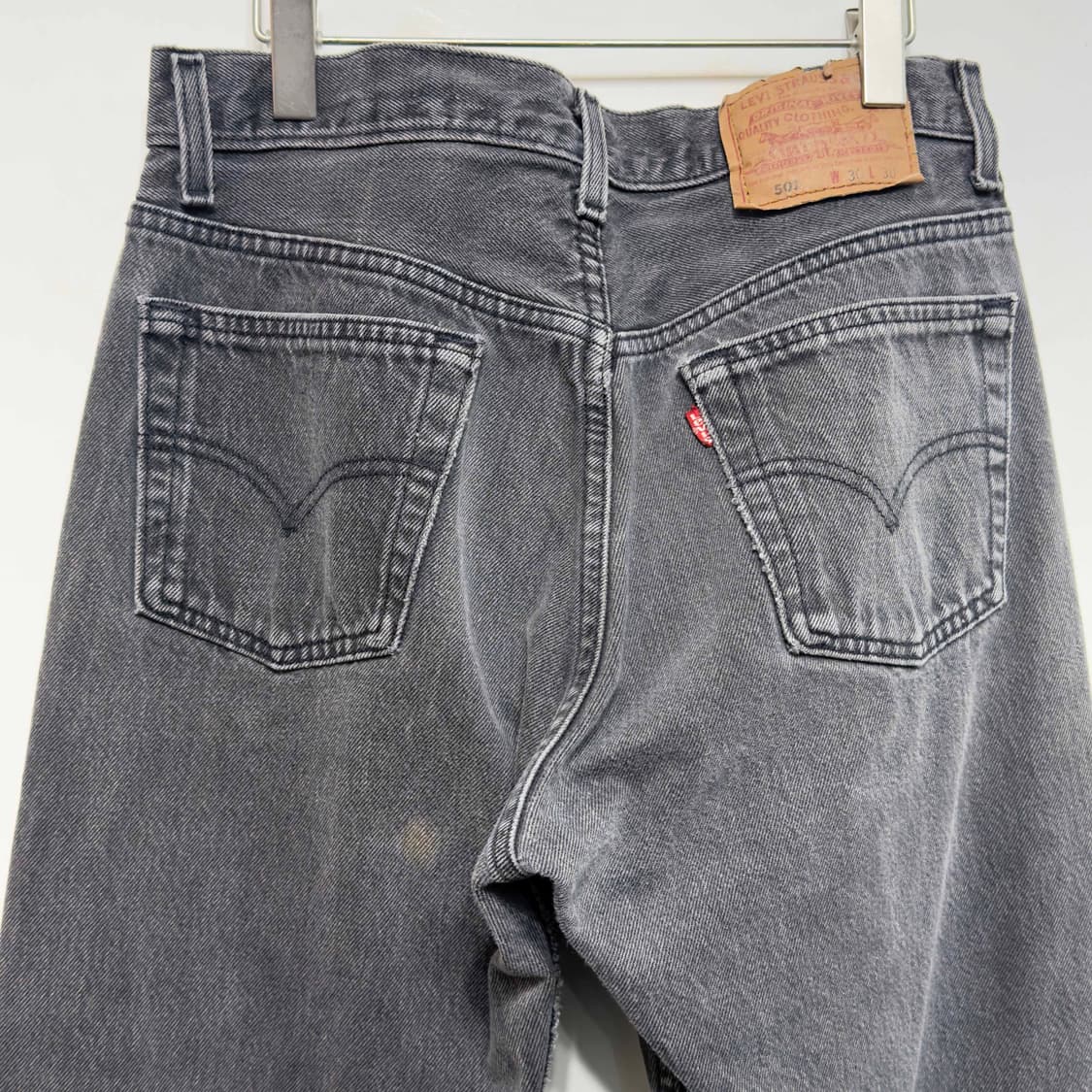 90s 리바이스 501 흑청 데님팬츠 W30 L30 상품이미지7