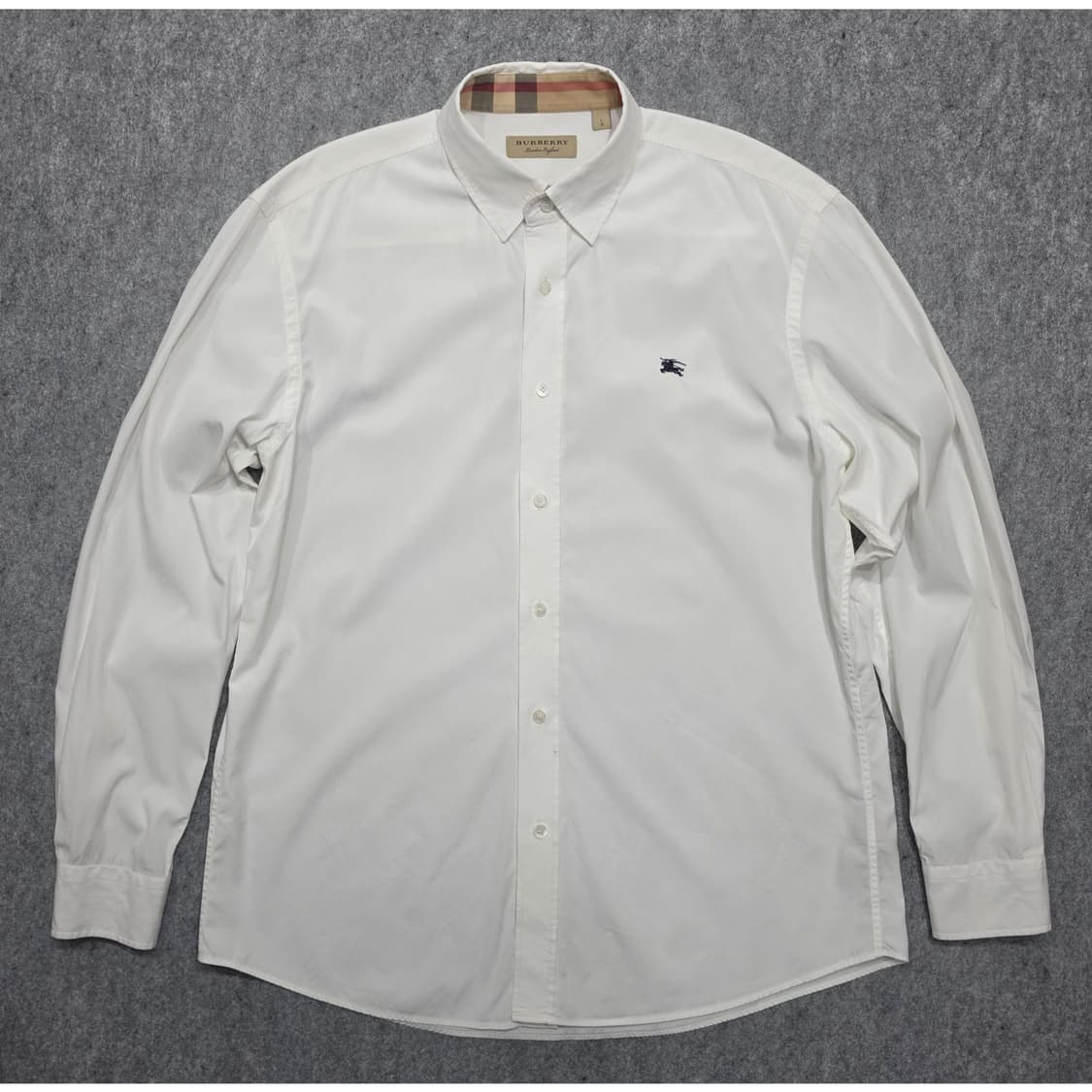 버버리 캠브릿지 셔츠 L 화이트 상품이미지1