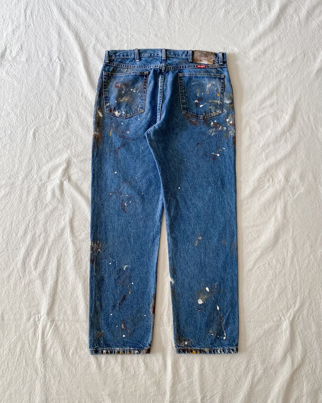 랭글러 페인팅 데님 팬츠 상품이미지2