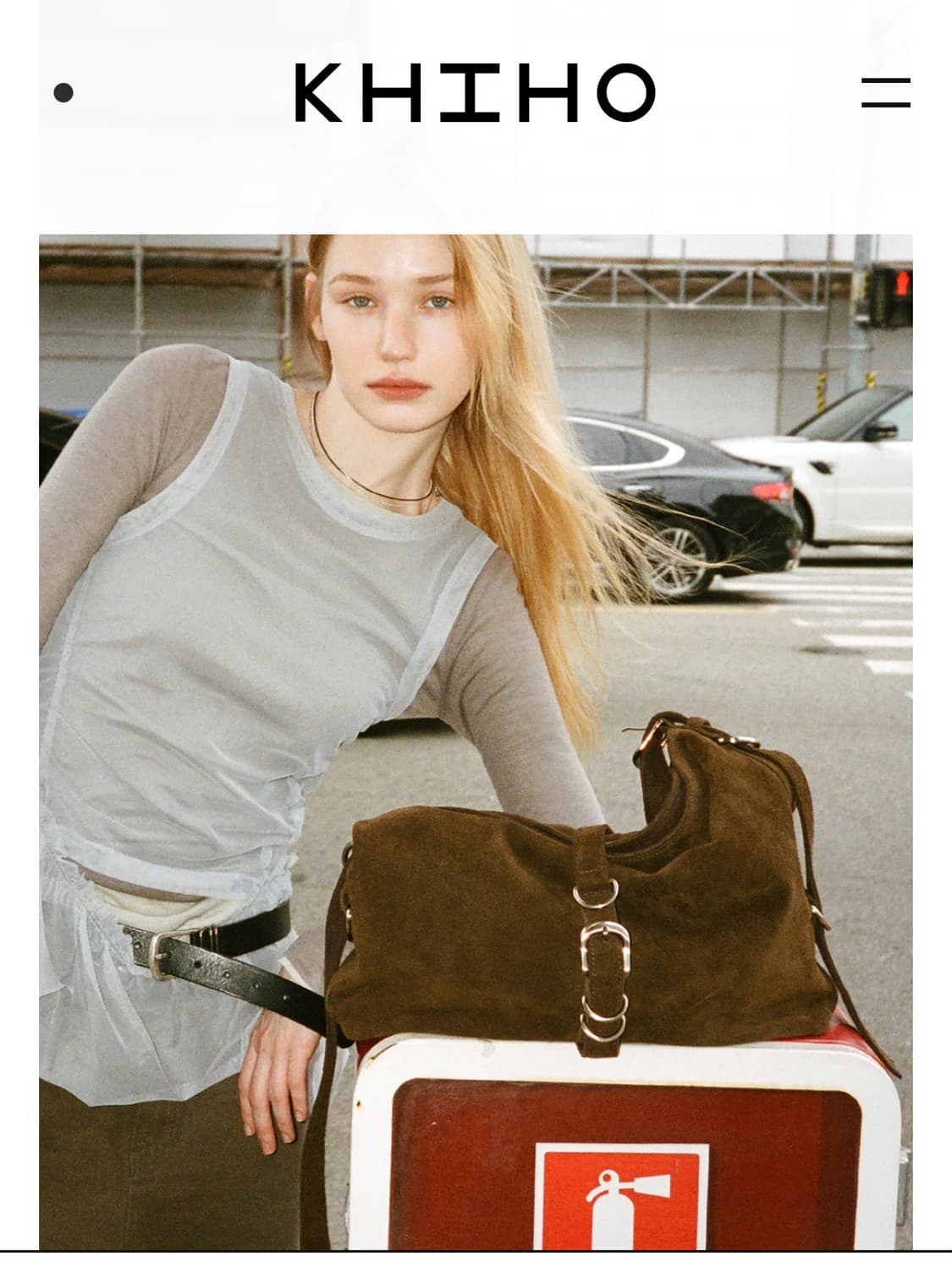 DIDI BELTED BIG BAG BROWN SUEDE 상품이미지2