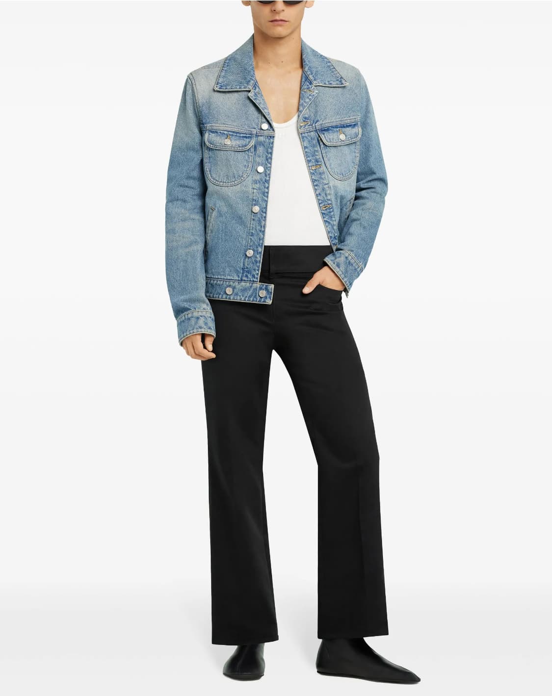 25FW 꾸레쥬 Courreges 블루 트러커 데님 자켓 S 상품이미지2