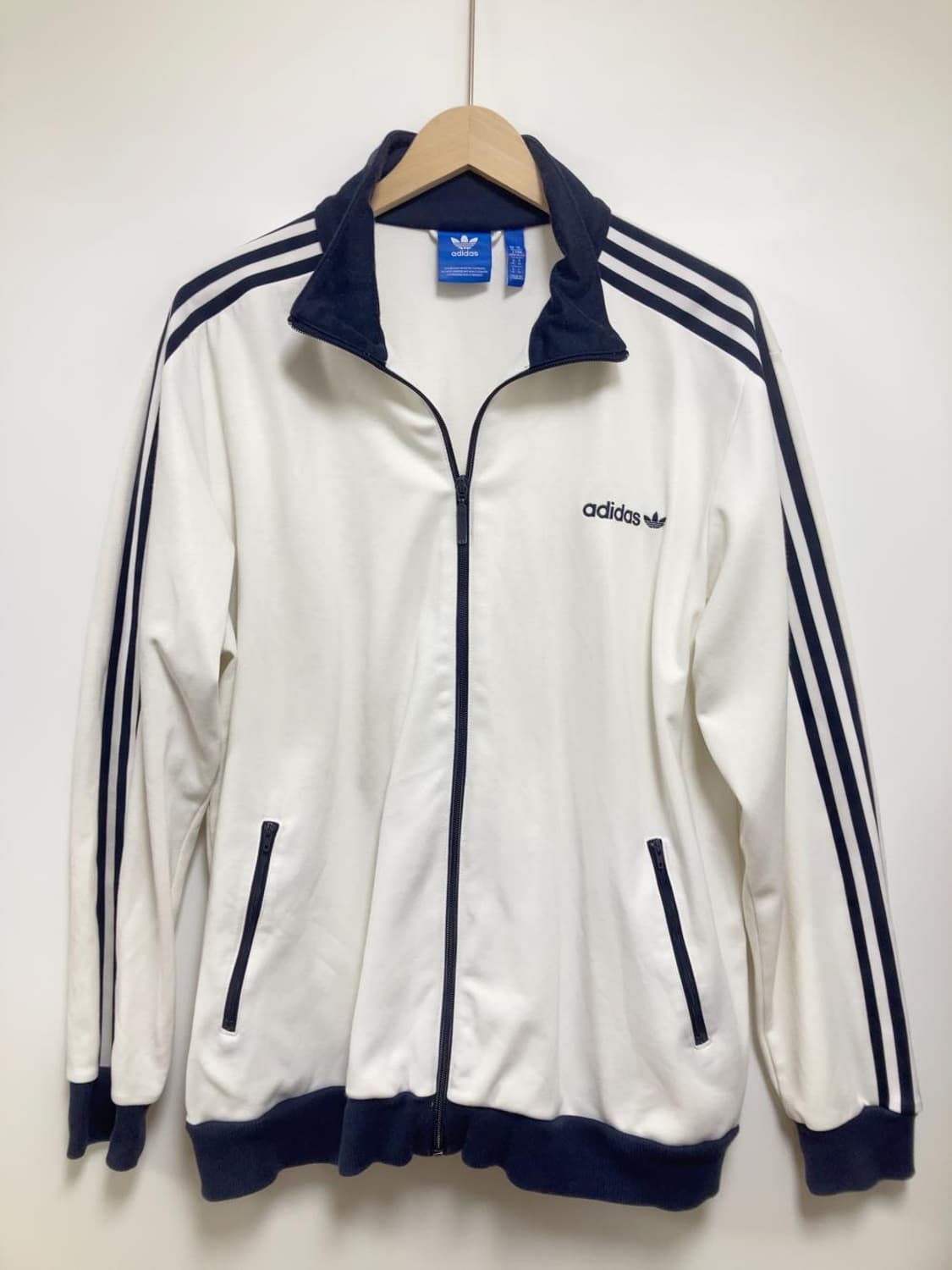 아디다스 베켄바우어 화이트 네이비 져지 흰남 자켓 트랙탑 집업 상품이미지1
