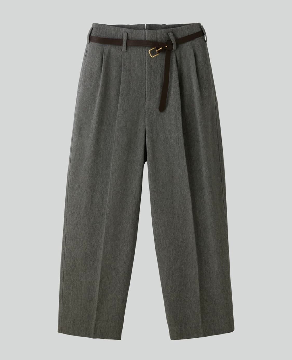 새상품)렉토 퀸시 울 벨티드 슬랙스 회색 M 상품이미지1