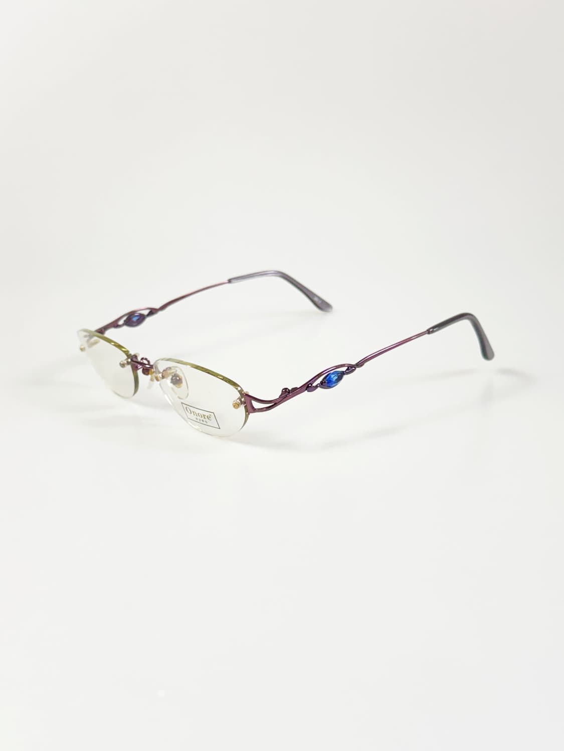 ONORE EYES 무테 오벌 메탈 프레임 빈티지 안경 상품이미지1