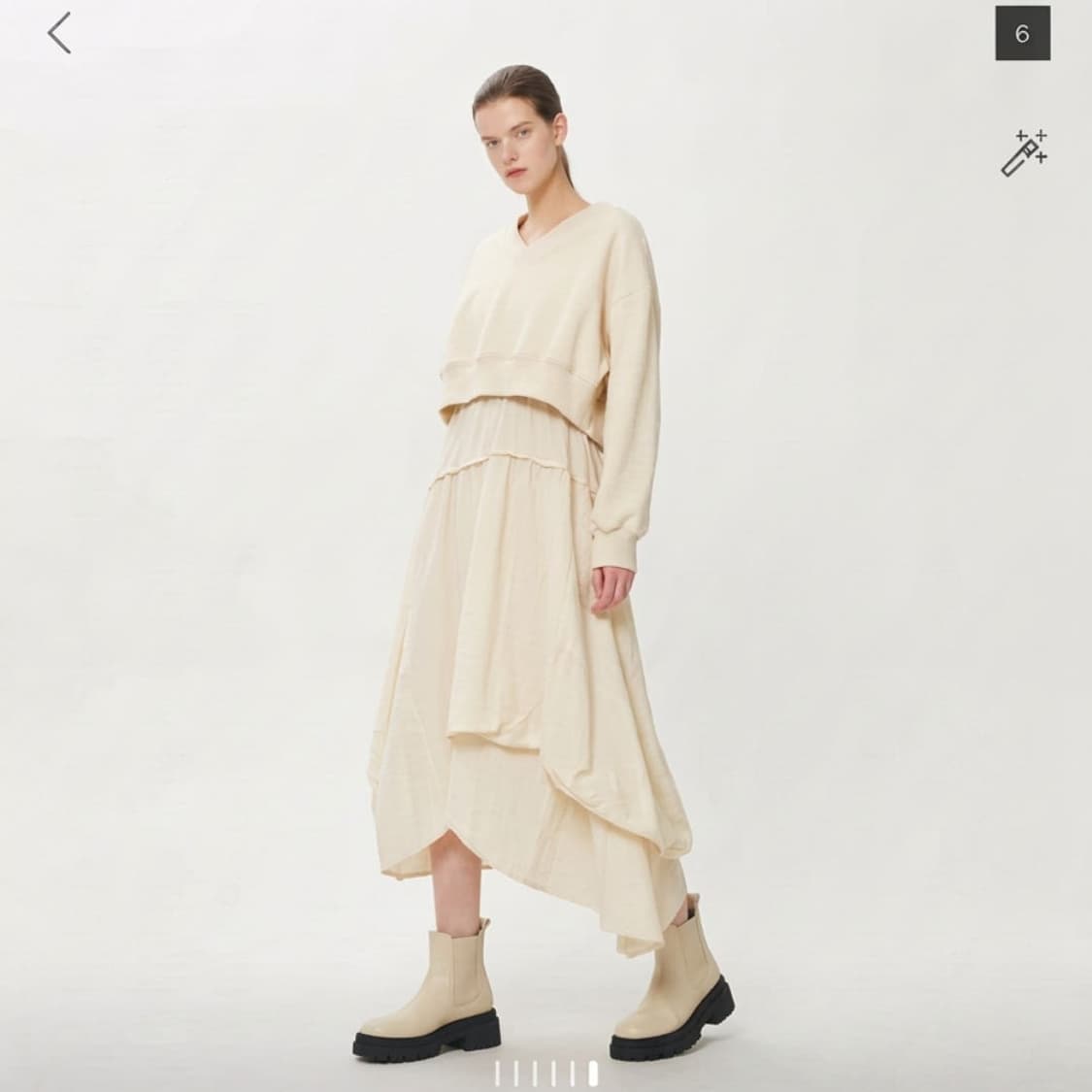 시스템 텍스처 블록 드레스 상품이미지1