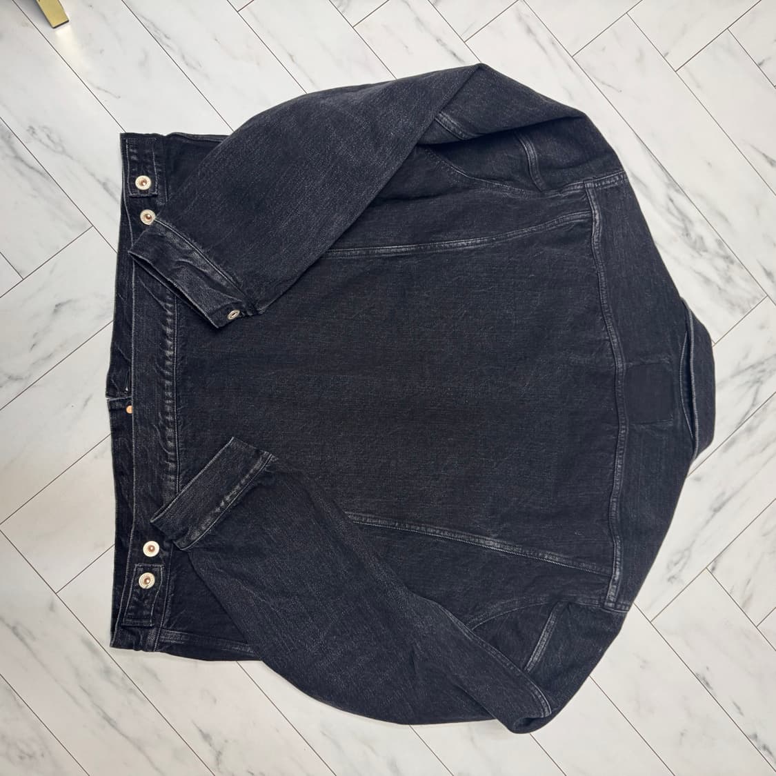 헤릴 24aw 어드레서 별주 흑청자켓 상품이미지6