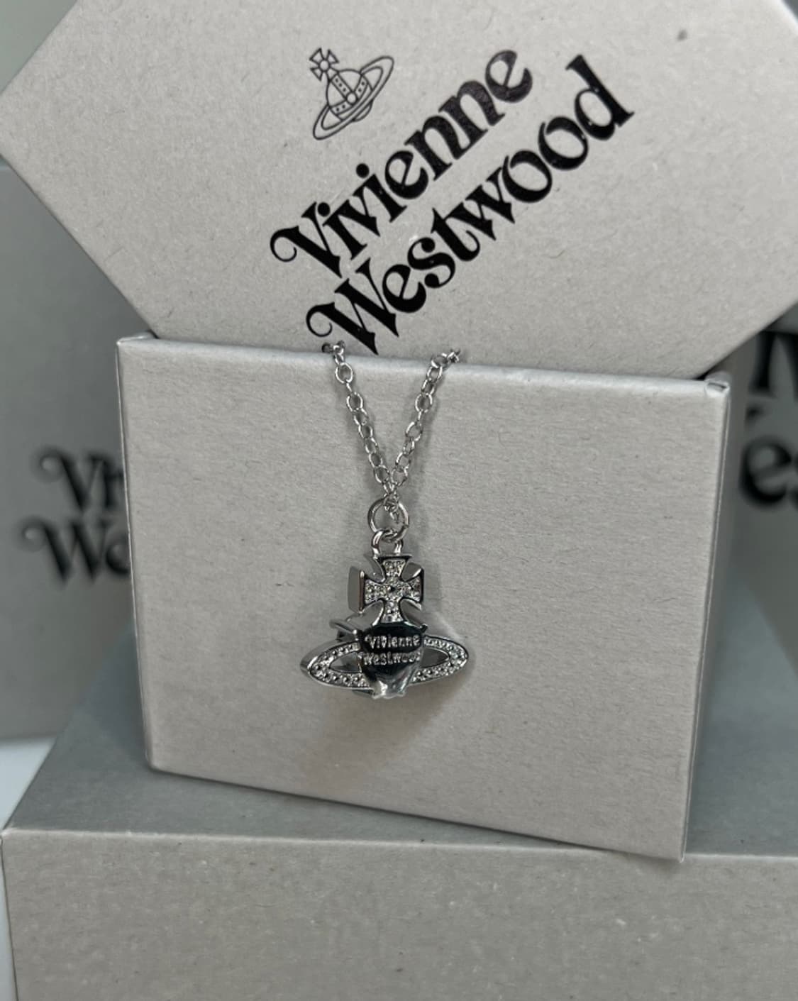 비비안웨스트우드 아카이브 아리엘라 하트 orb 팬던트 목걸이 상품이미지2