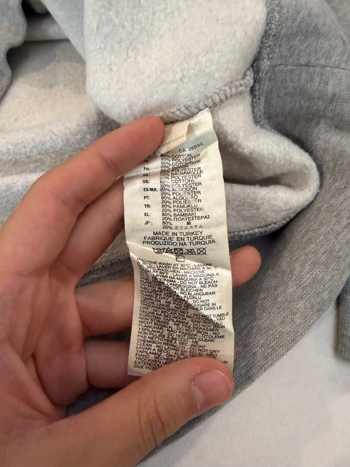 디젤 블랙 골드 포켓 포인트 맨투맨 스웨트셔츠 그레이 상품이미지6