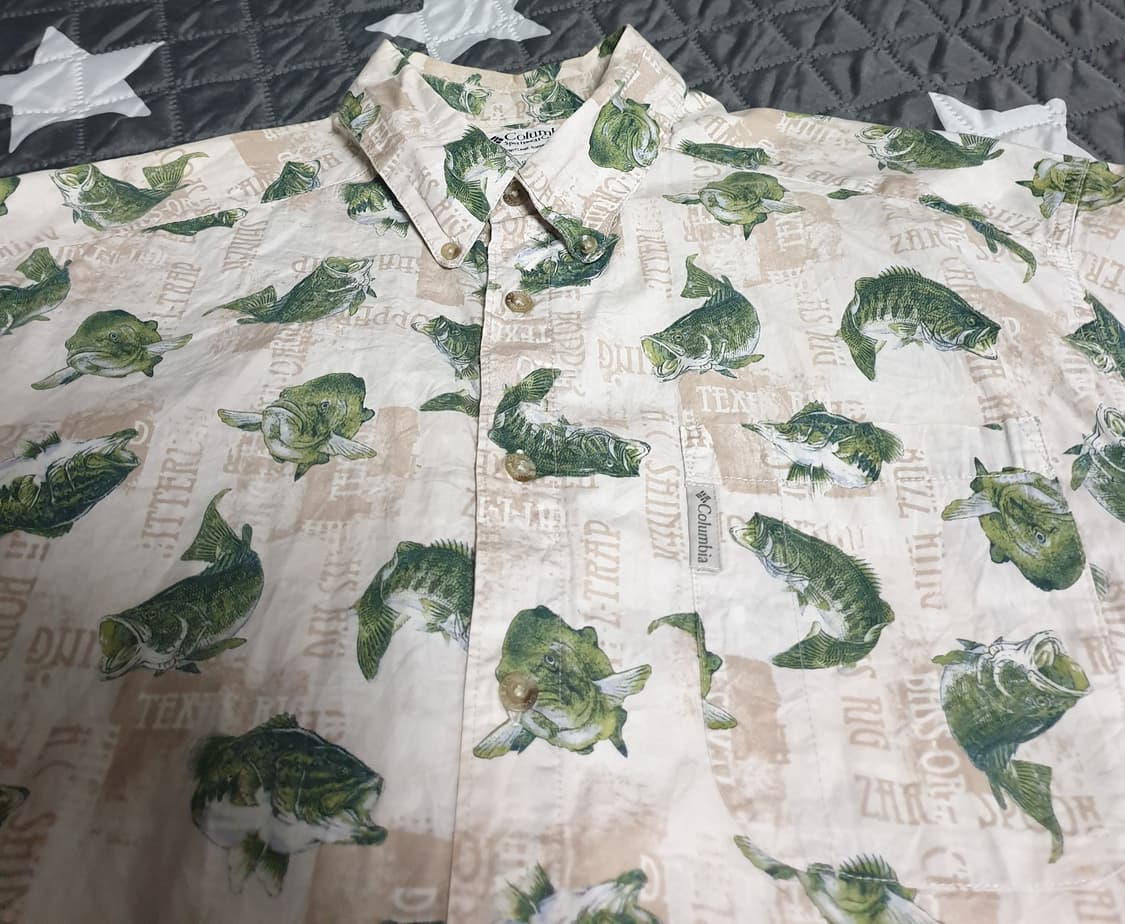 콜롬비아 00s 빈티지 패치드포켓 하와이안 셔츠 (L) 상품이미지2