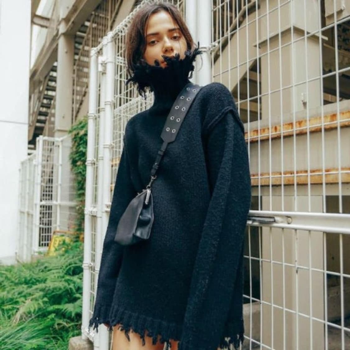 PERVERZE Crash Tube Turtle Mini Dress 상품이미지4