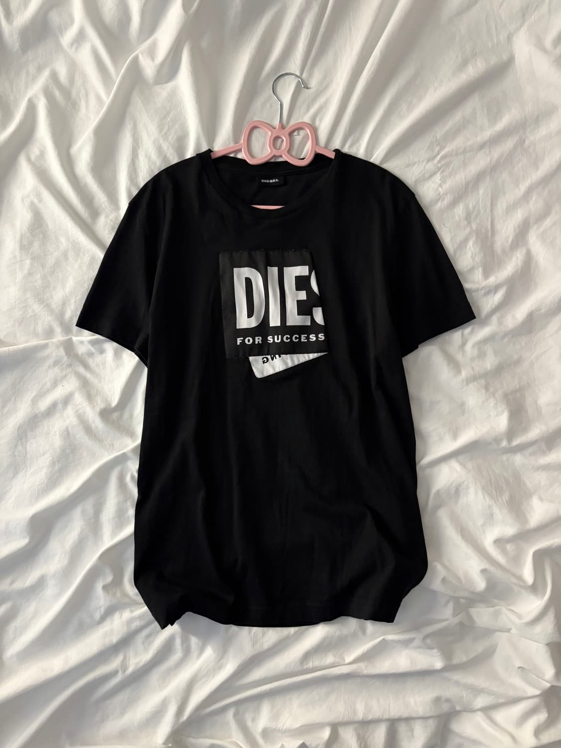 디젤 블랙 빅로고 반팔 상품이미지1