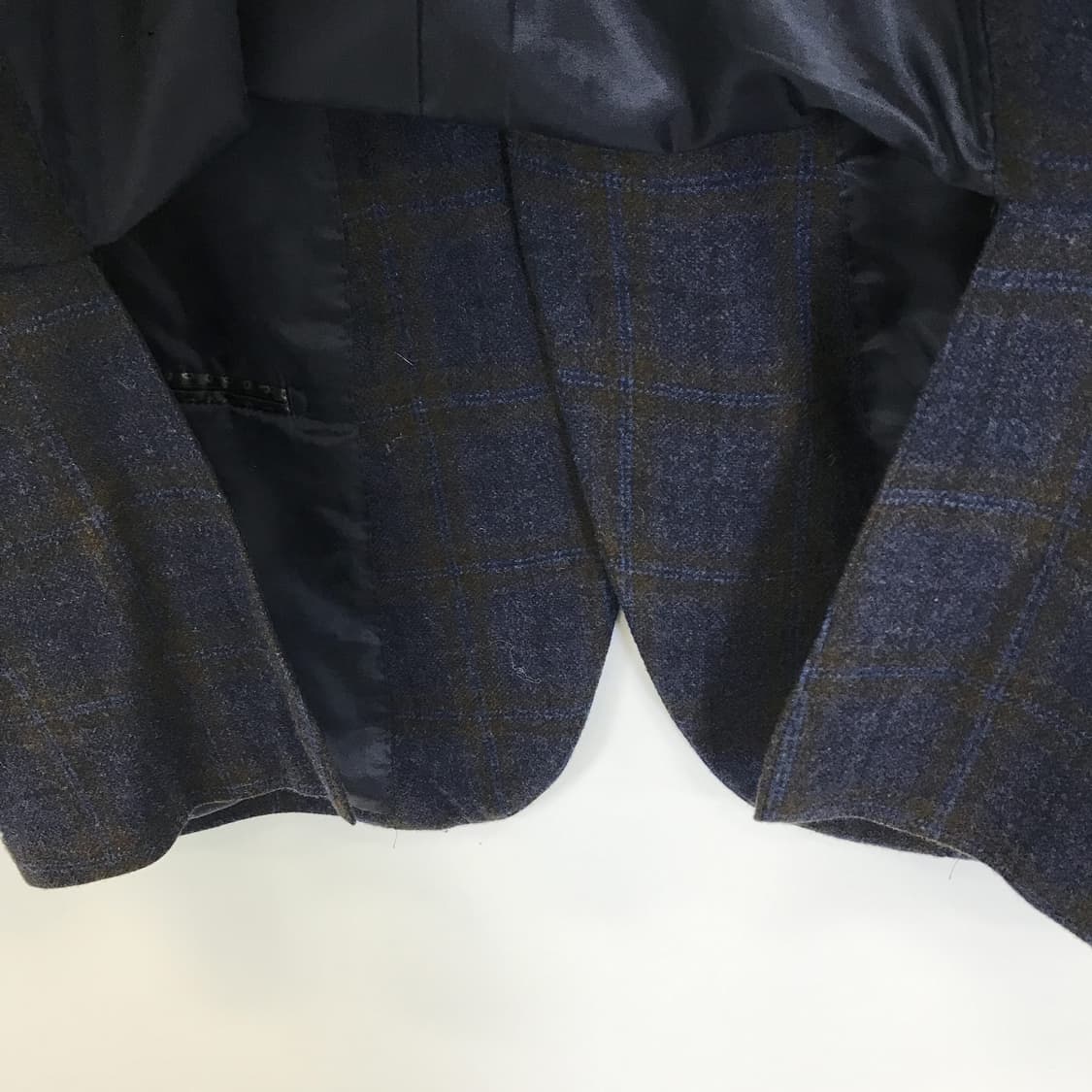 마에스트로 울 캐시미어 체크모직자켓 [100] 상품이미지5