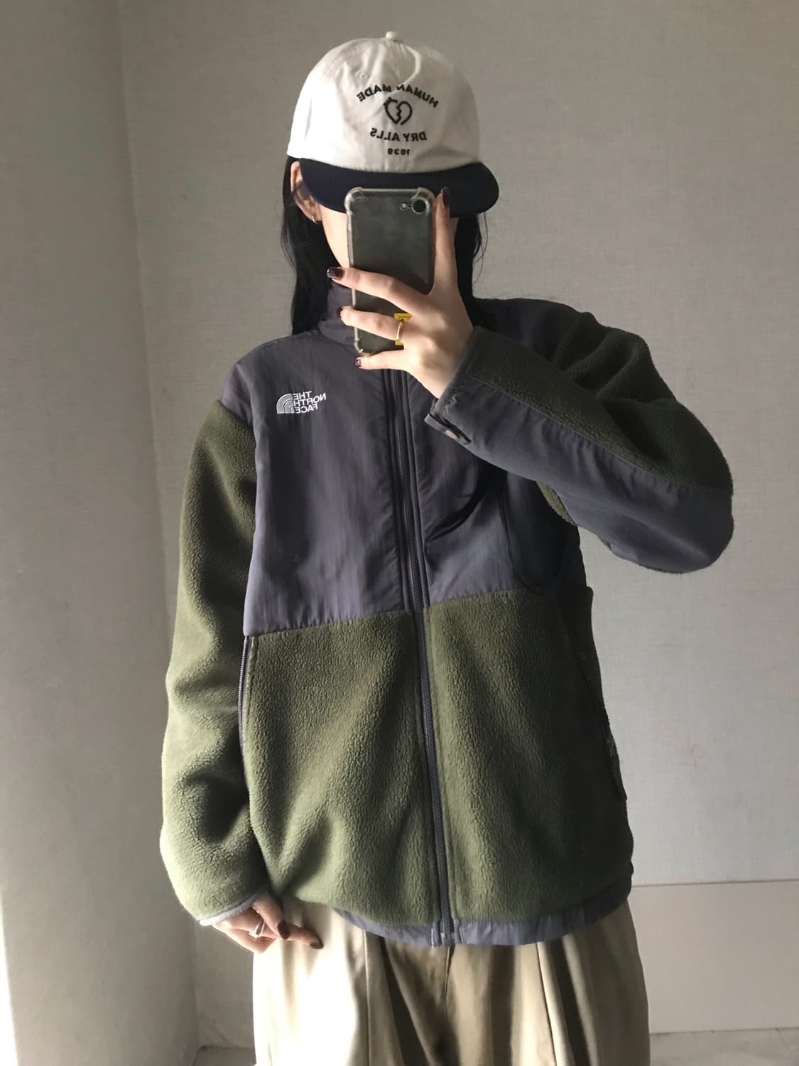 노페 카키 후리스 상품이미지3