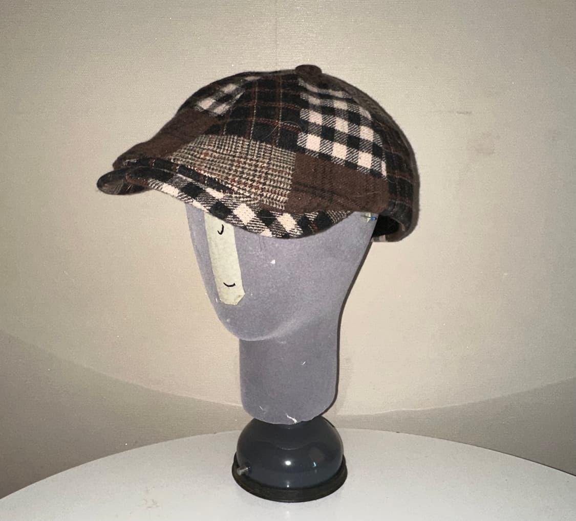 빈티지 체크 베레모 상품이미지2