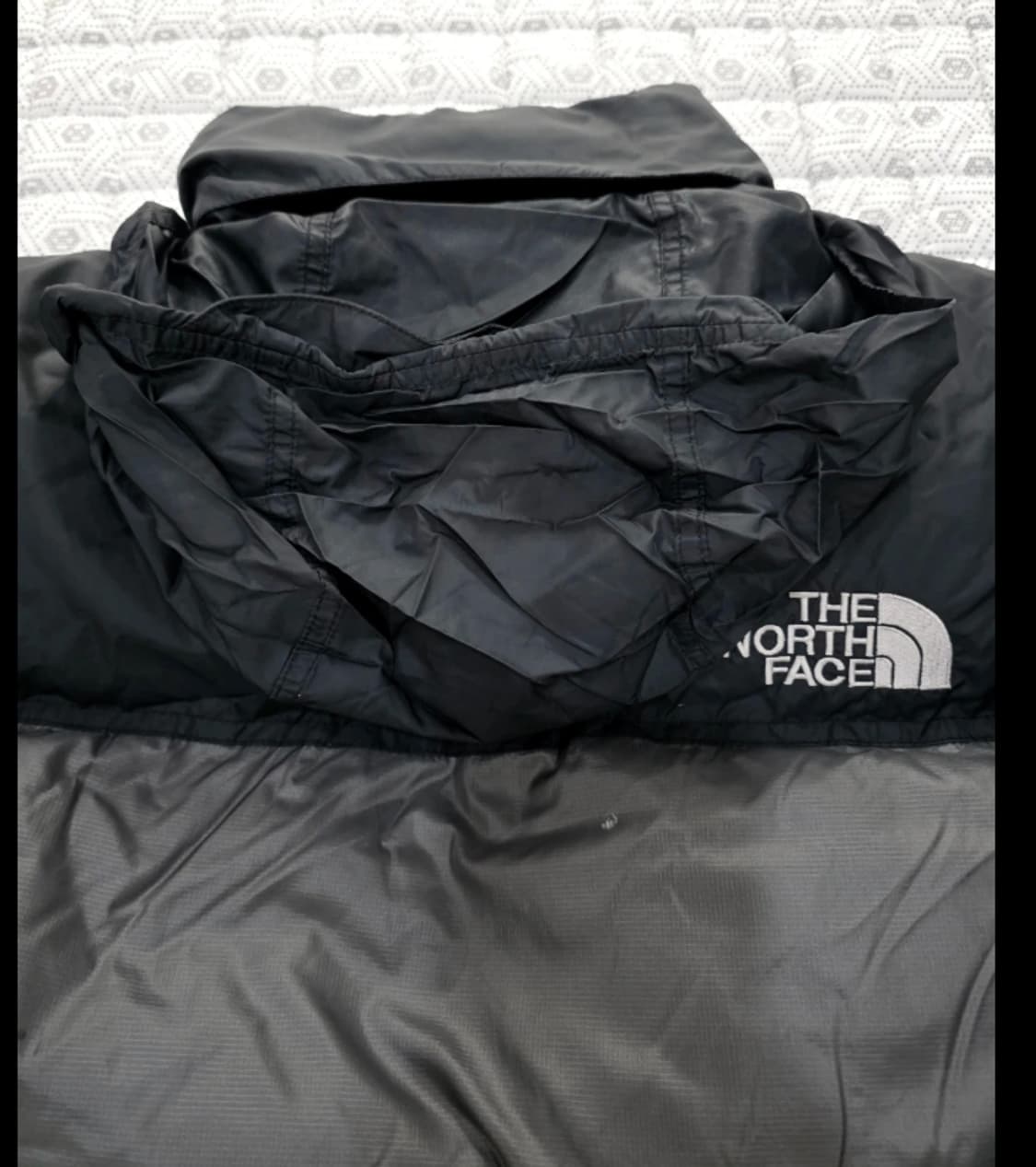 노스페이스 눕시 700 패딩 회색/검정 100 상품이미지7