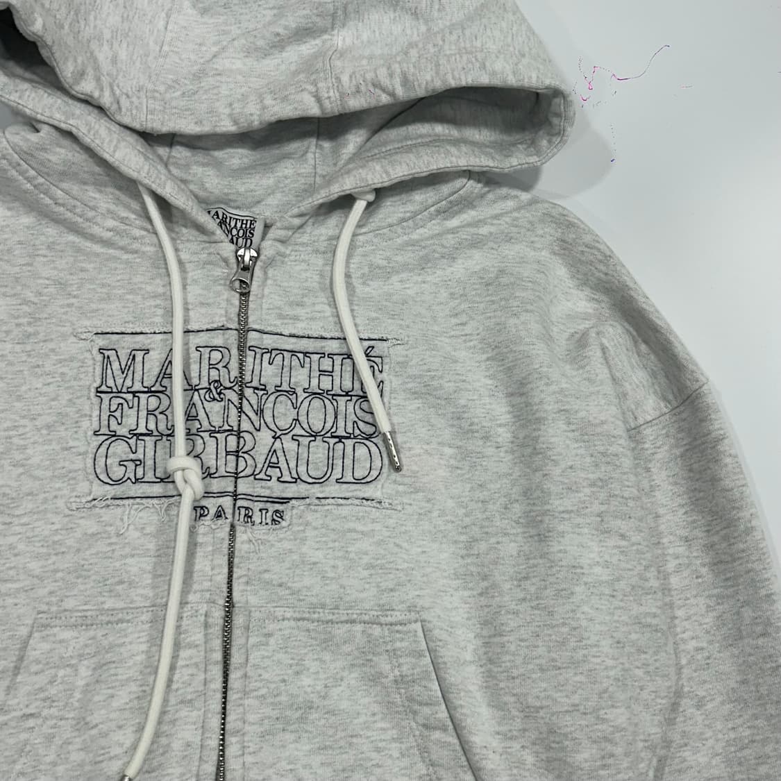 마리떼 프랑소와저버 크롭2-way 멜란지 후드집업 상품이미지4