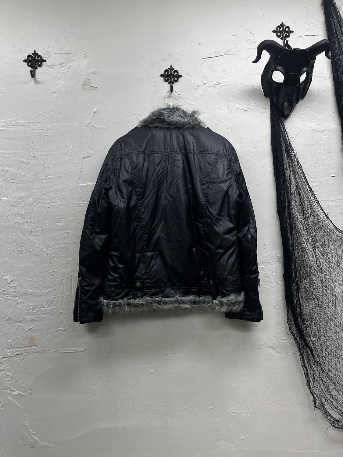 Suggestion trimming fur nylon rider jack 상품이미지6