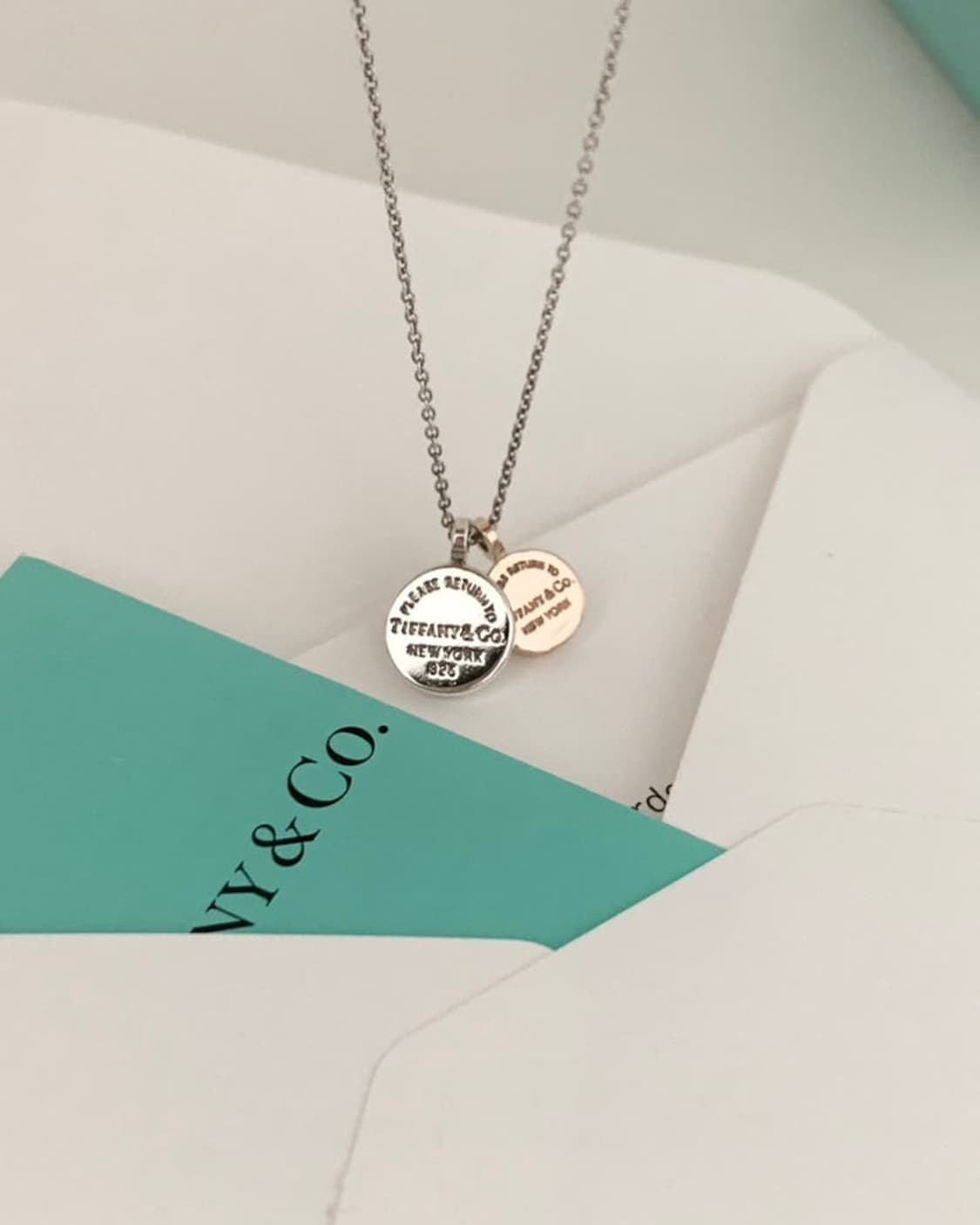 빈티지 티파니앤코 더블 코인 목걸이 상품이미지3