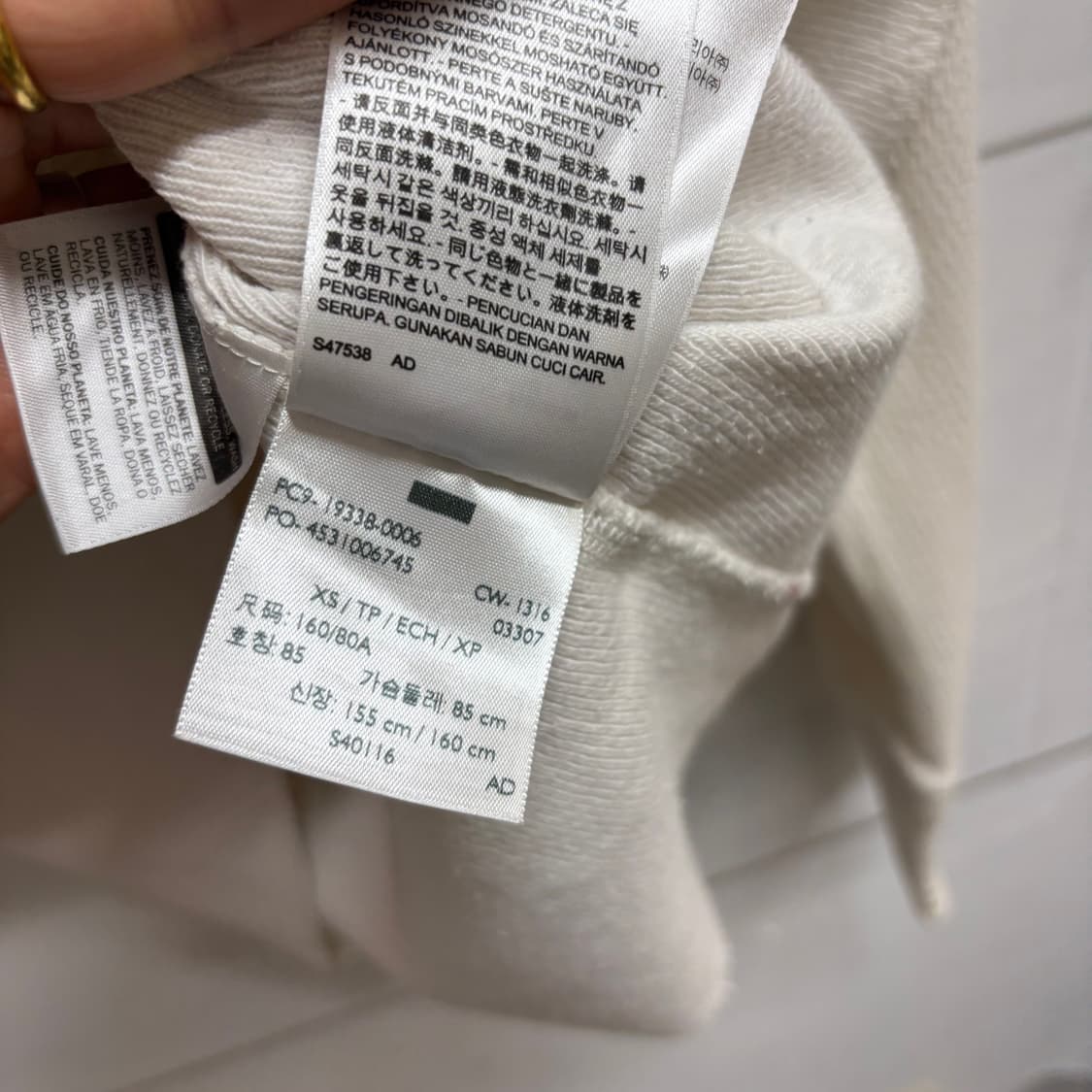 Levi's 리바이스 와플 긴팔 티셔츠 롱슬리브 XS 상품이미지4