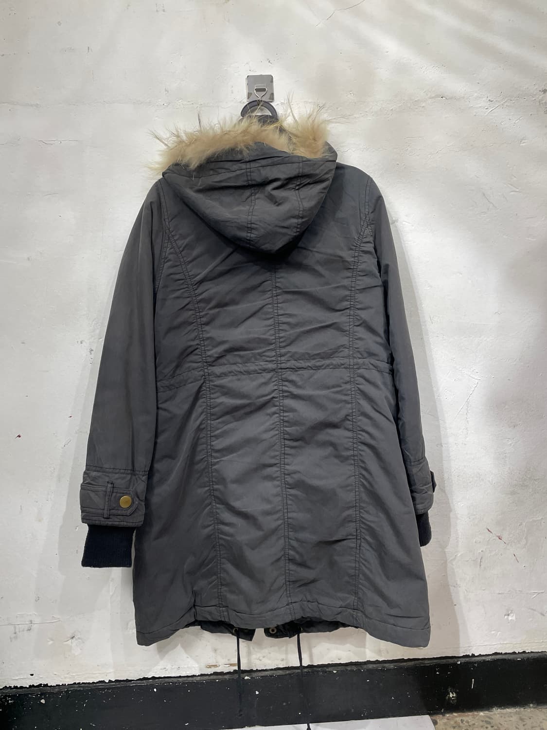 일본빈티지 COLZA 울프죠 퍼 후드 야상 개파카 자켓 M 상품이미지8