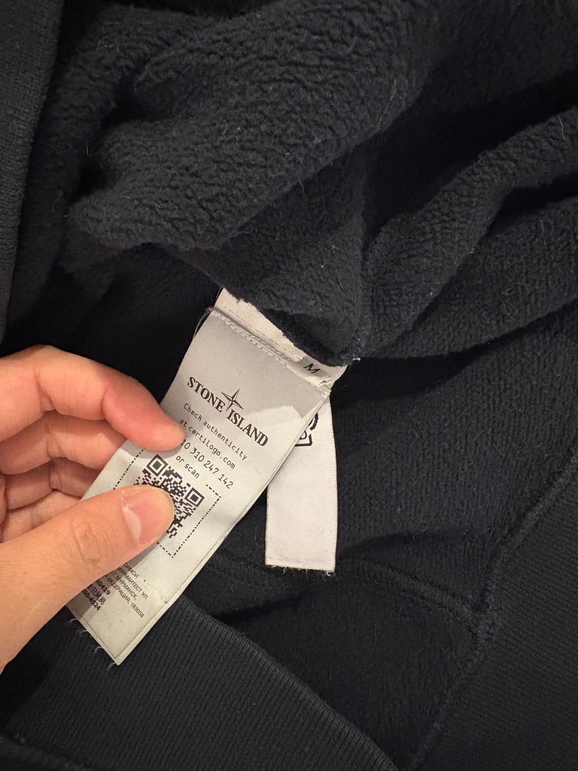 스톤아일랜드 블랙M 맨투맨 기모 상품이미지4