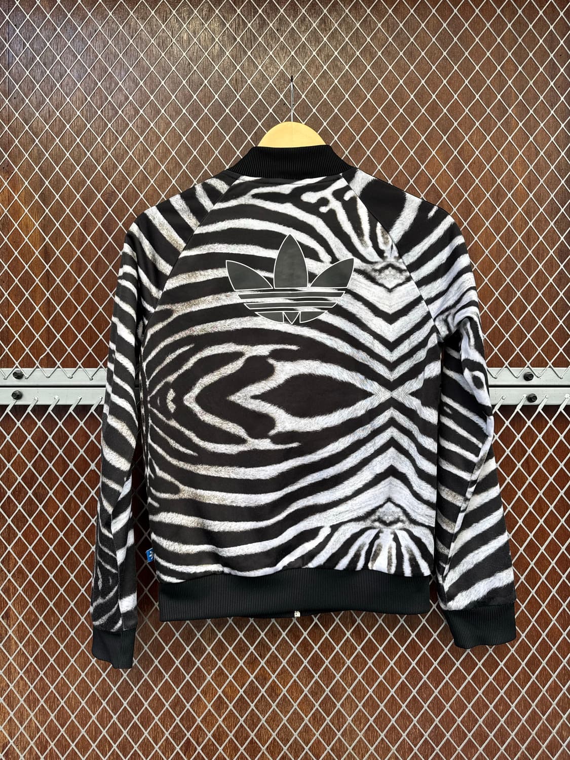 아디다스 슈퍼컬 지브라 페턴 올드스쿨 y2k 져지 트랙탑 자켓 S 상품이미지5