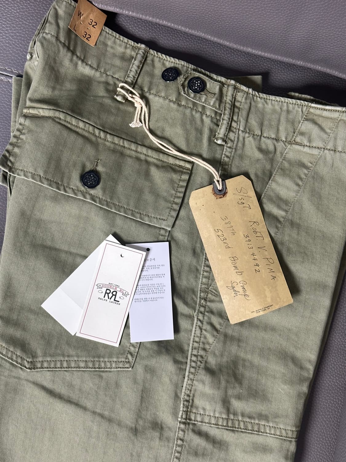 RRL 더블알엘 헤링본 퍼티그 팬츠 32/32 상품이미지1