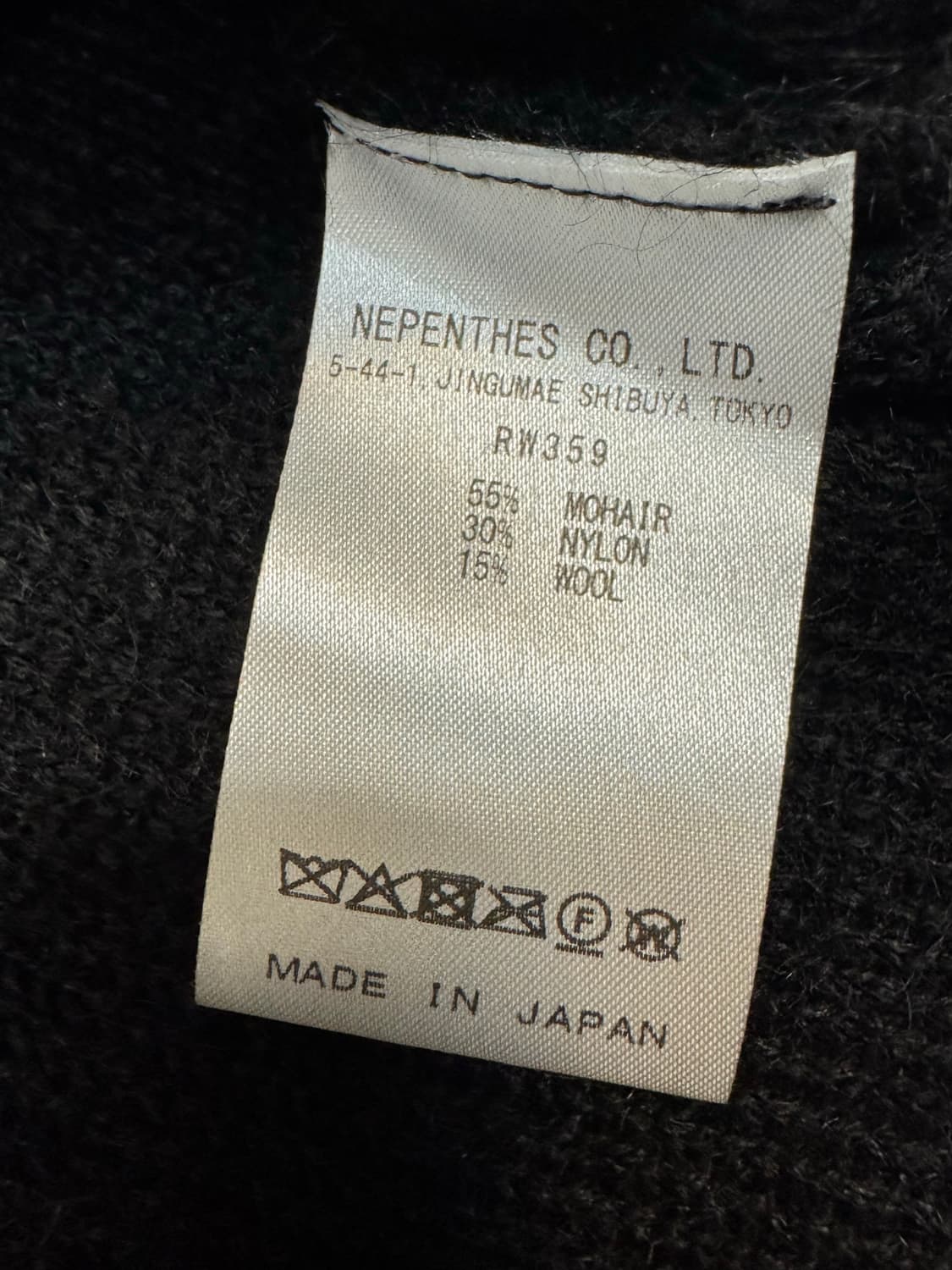 [M] 니들스 모헤어 니트 베스트 솔리드 블랙 상품이미지4