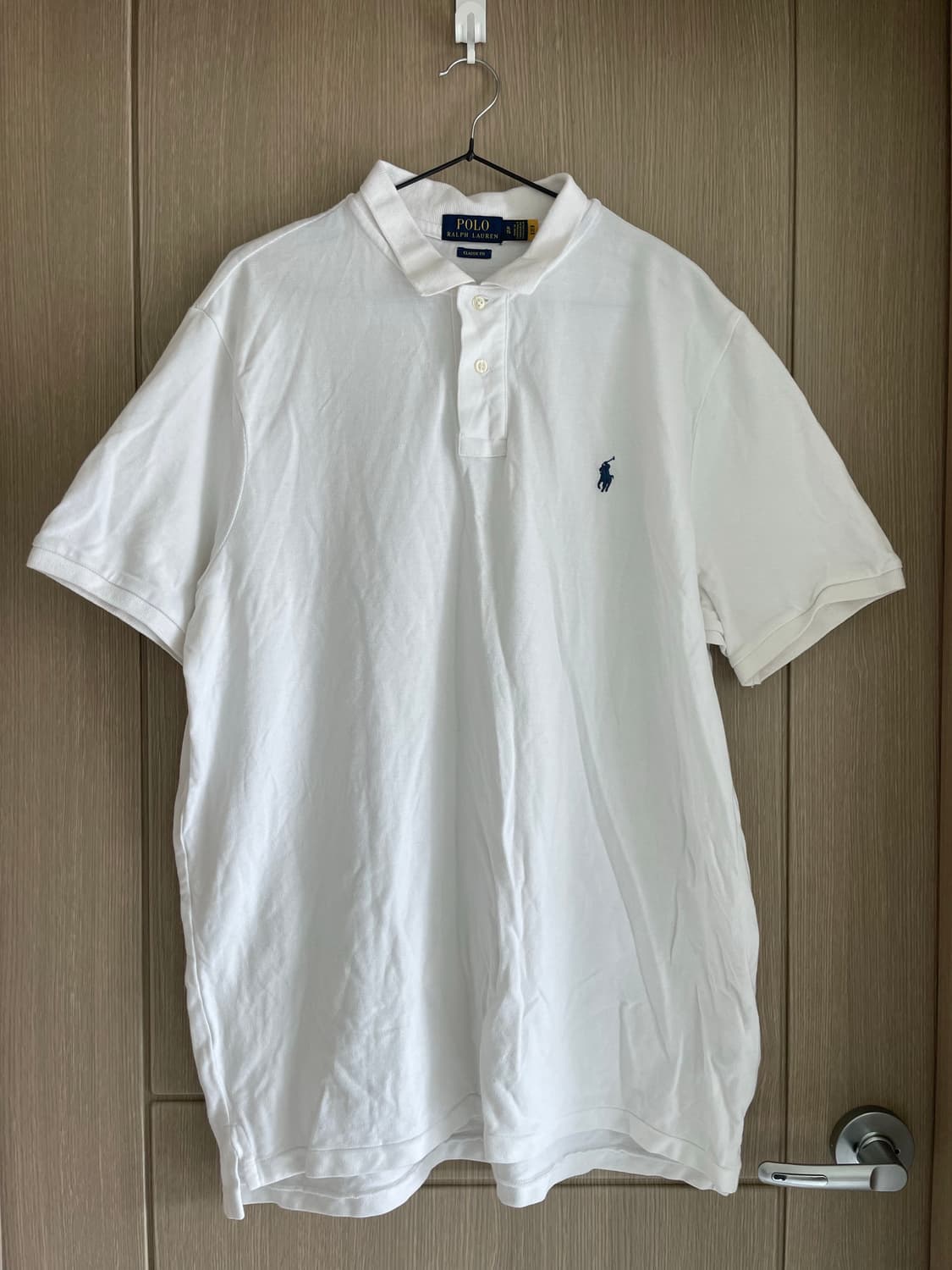 랄프 로렌 클래식 핏 폴로 화이트 pk 셔츠 상품이미지1