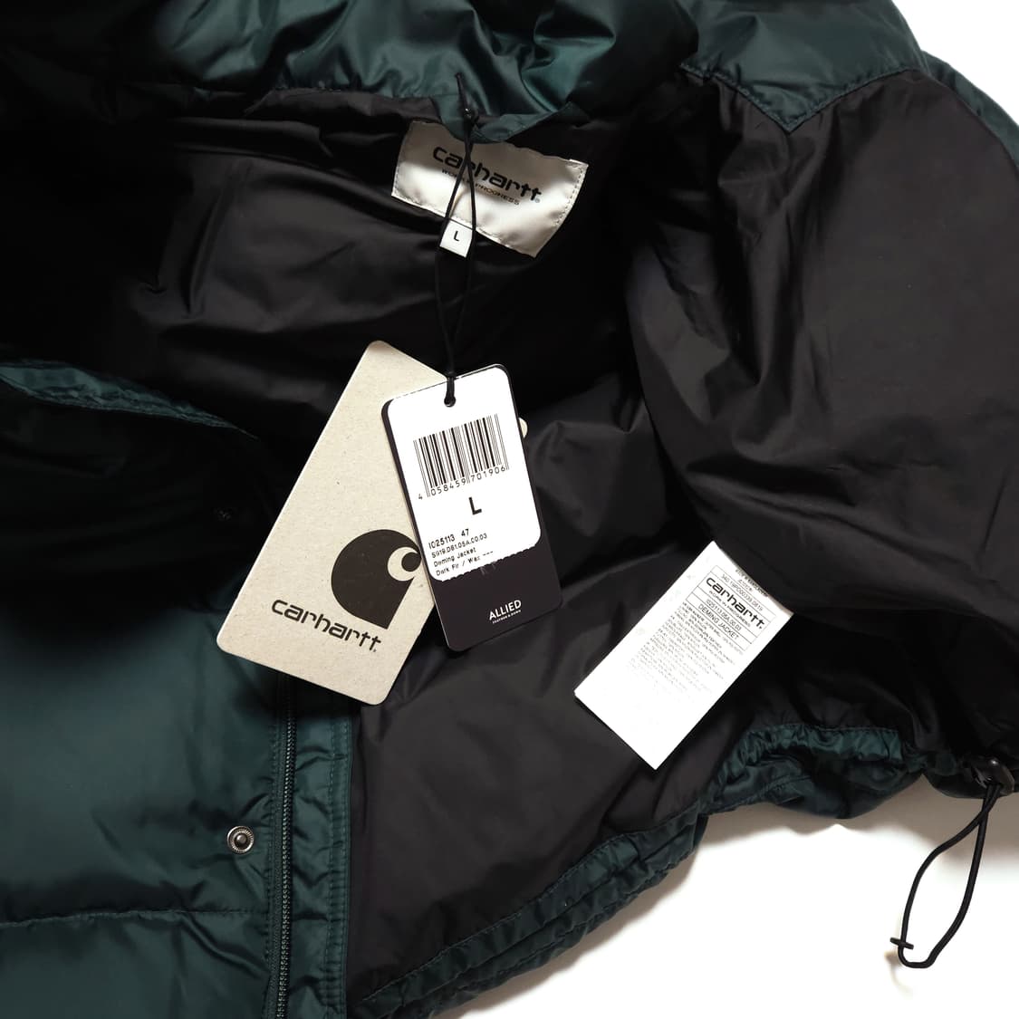 칼하트 WIP 데밍 다운 패딩 자켓 다크퍼 상품이미지8