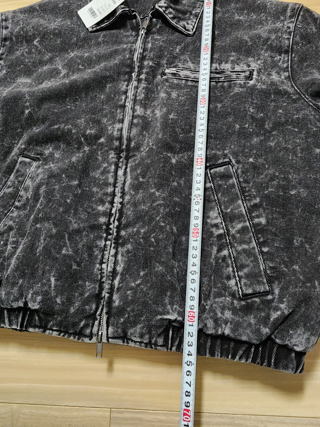 에잇세컨즈스톤워싱데님패딩집업블루종L 상품이미지6