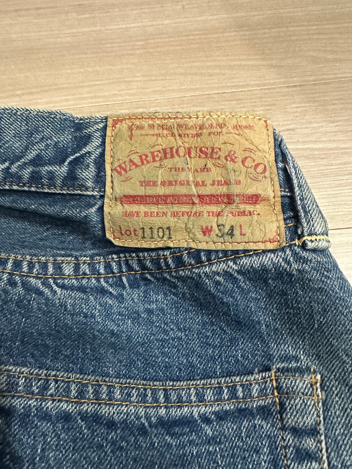 웨어하우스 1101 미디엄인디고 34사이즈 상태A  상품이미지1
