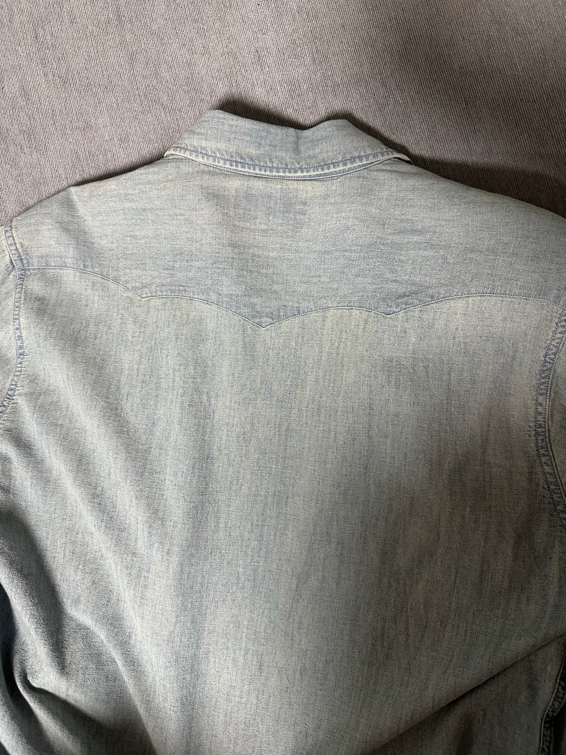 더블알엘 rrl 샴브레이 웨스턴 셔츠 L 판매 상품이미지3