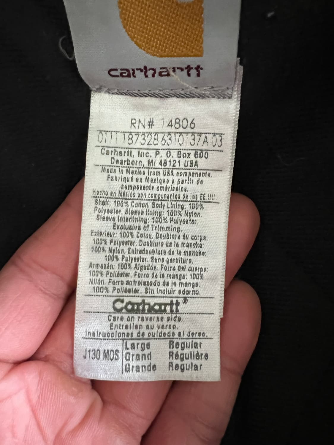 칼하트 액티브 J130 MOS (모스그린) 상품이미지3