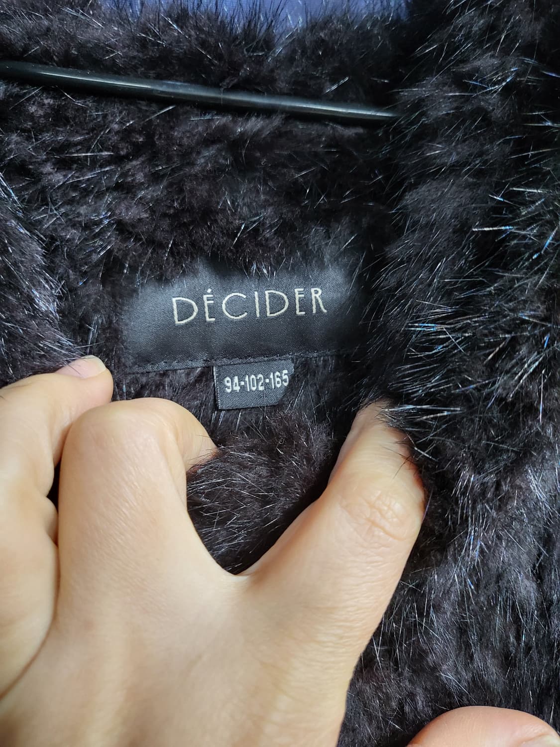 데시데 후드 밍크 롱베스트 상품이미지6