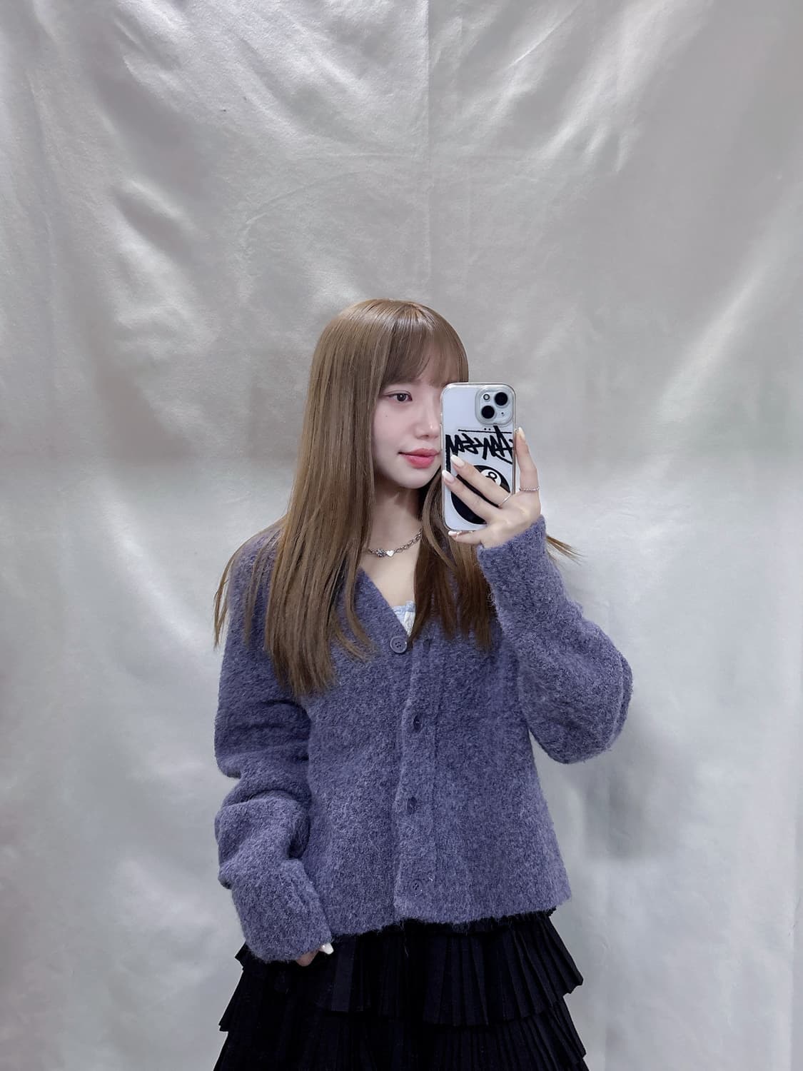 인사일런스 알파카울 크롭 가디건  상품이미지2