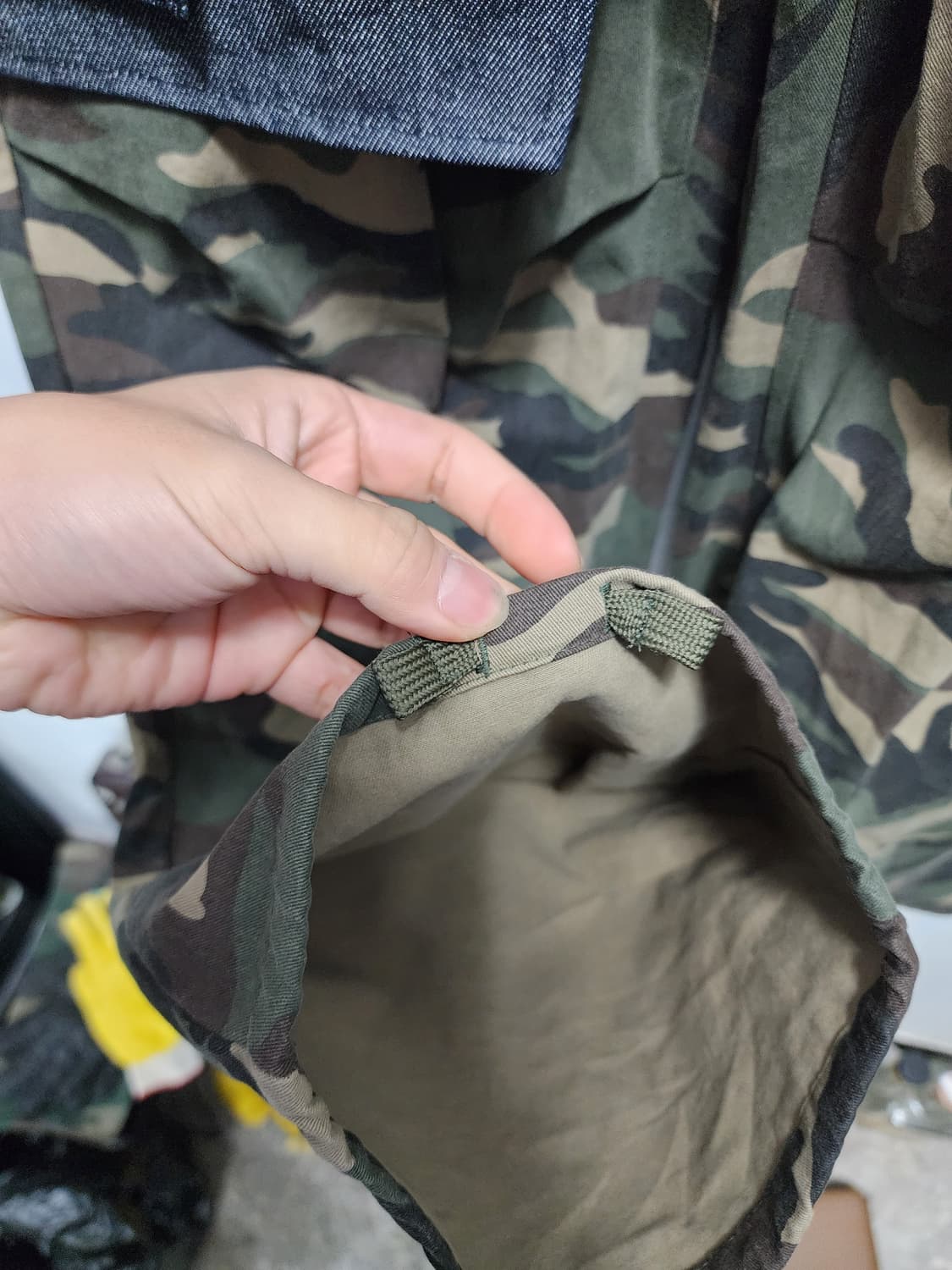 앤더슨벨 데님 레이어드 랩터 카모 팬츠  상품이미지4