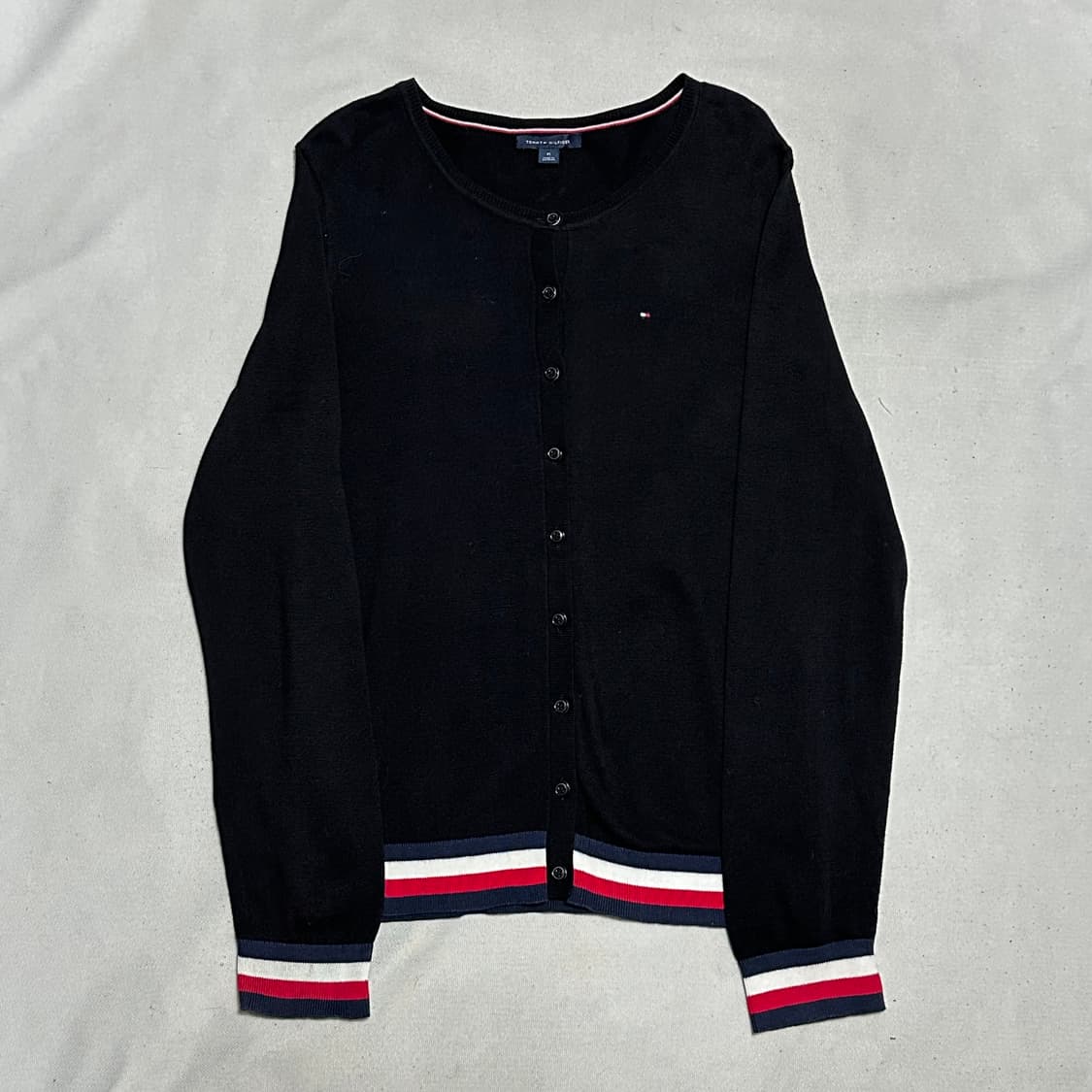 M 타미힐피거 여성용 코튼 라운드넥 가디건 상품이미지2