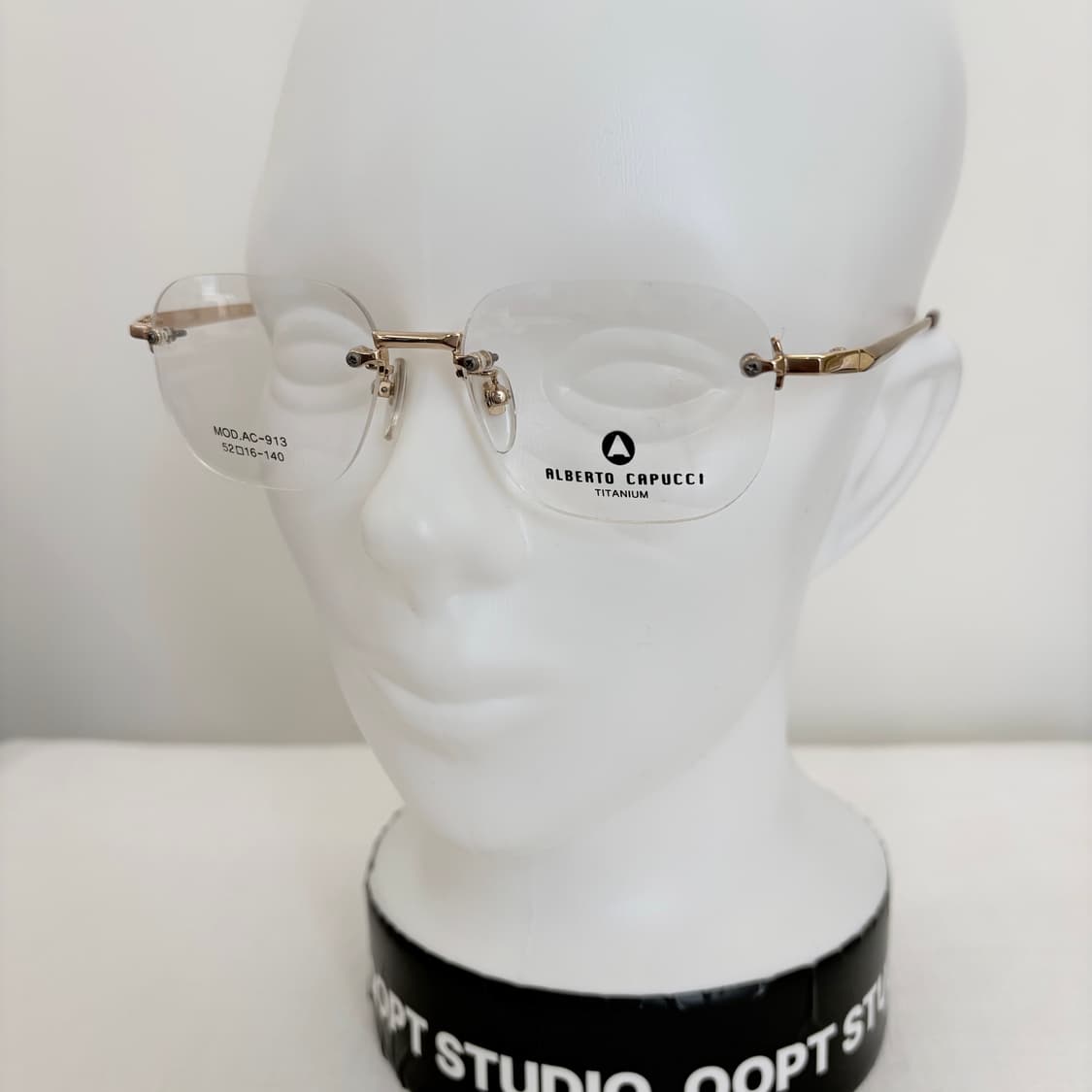 ALBERTO CAPUCCI 골드 사각 빈티지 무테 상품이미지5