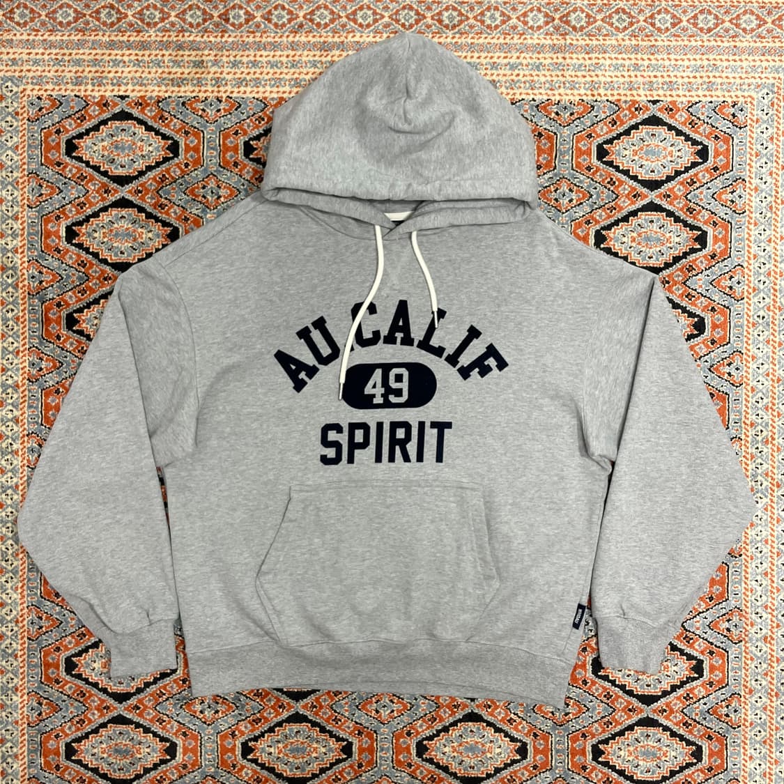 후아유 스펠 프린팅 그레이 후드티셔츠 남성M 상품이미지1